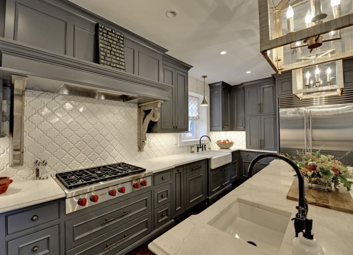 Dark Grey Transitional Kitchen | Next Kitchen Design