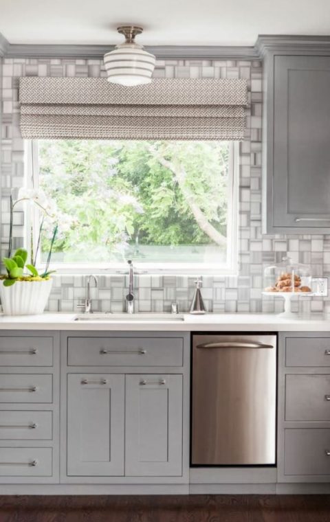 Classic Grey Transitional Kitchen